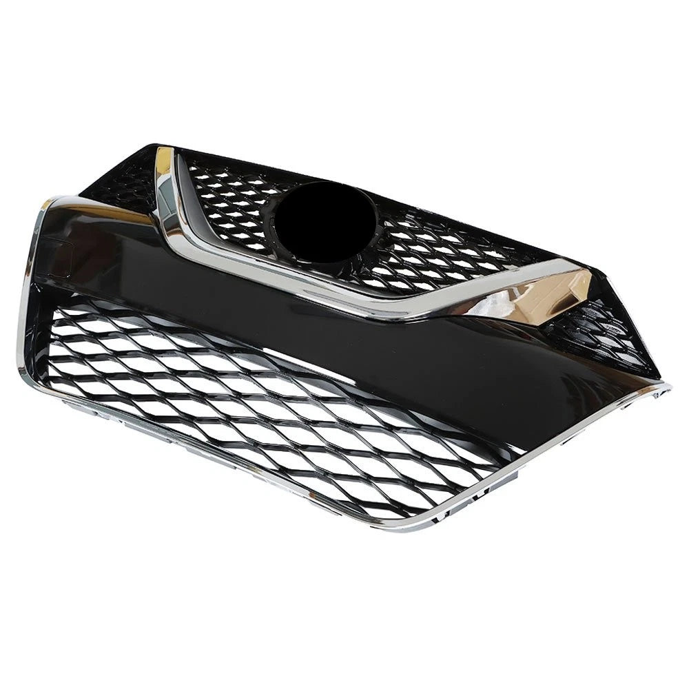 Set of 2 Front Bumper Grille Grills for Nissan Maxima (2016–2017) Chrome Black ABS