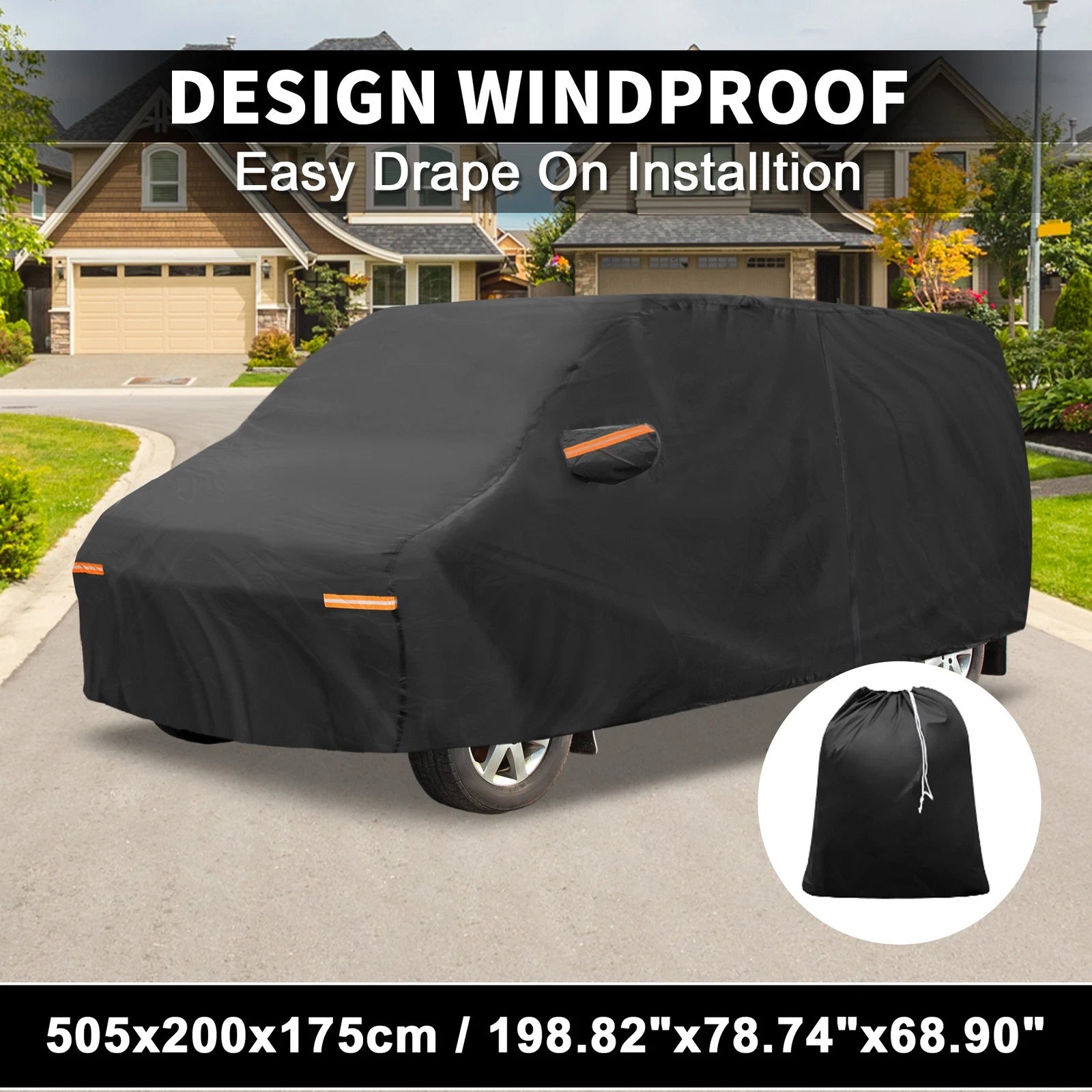Waterproof 210D-PU Car Cover for Ford Transit (2014–2023)