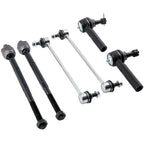 Set of 6 Front Inner Outer Tie Rod Sway Bar Links for Chrysler Sebring (2007–2010)