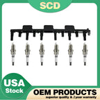 Ignition Coil & 6X Spark Plug for Jeep Grand Cherokee Wrangler (2000–2006) UF296
