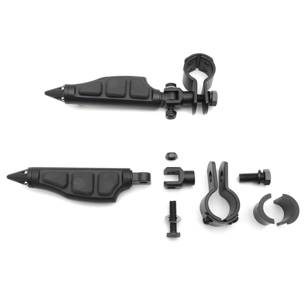 1" 1-1/4" Highway Radical Stiletto 4475 Foot Pegs Clamps for Yamaha XV250 (2007–2017)