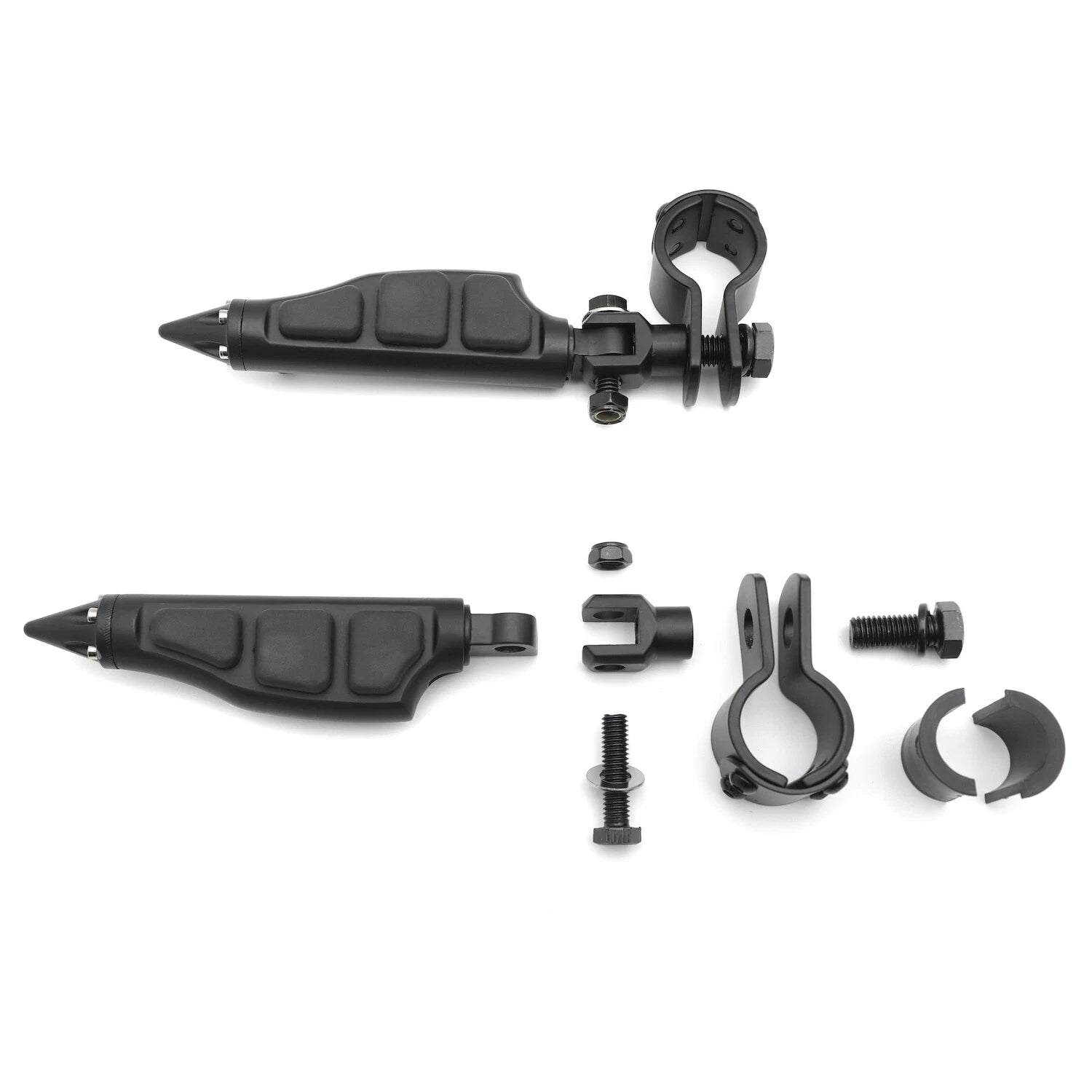 1" 1-1/4" Highway Radical Stiletto 4475 Foot Pegs Clamps for Yamaha XV250 (2007–2017)