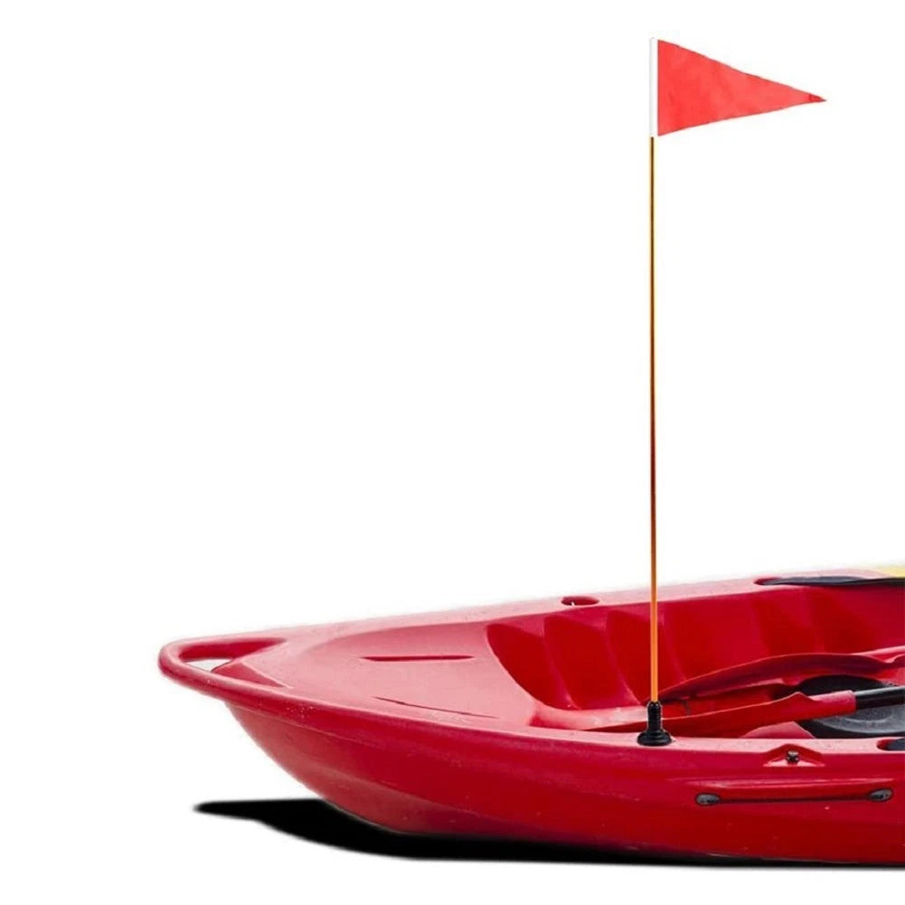 Canoe Safety Flag Kit with 120cm Aluminum Pole for Kayak (Universal)