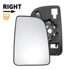 Right Upper White Heated Mirror Glass for Mercedes Sprinter (2018–2023)
