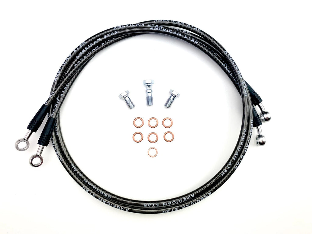 Brake Line Set for Yamaha Warrior 350 (1988–2005) DOT Approved