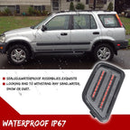 Set of 2 Clear Red LED Side Marker Lights for Honda CR-V (1997–2001)