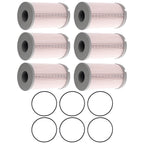 6Pack Fuel Filter Set for Peterbilt 320 365 367 Kenworth T880 (2015–2023) K37-1029 600500