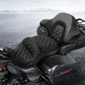 Gel Seat Backrest for Harley Touring (2014–2023) Black White