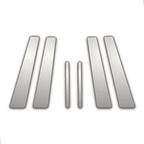 6 Pc Chrome Pillar Post Covers for Volkswagen Passat (2006–2008)