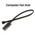 PWM Fan Hub Adapter 1 to 5 Way 4 Pin for Motherboard Expansion