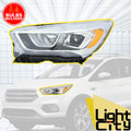 Driver Halogen Headlight for Ford Escape (2017–2019) LH with LED DRL, Chrome