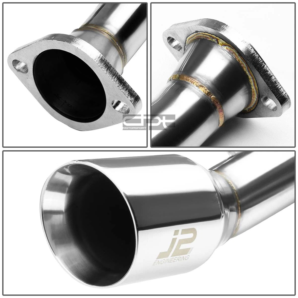 3.5" Rolled Slant Tip Muffler for Nissan Cube Z12 (2009–2014)
