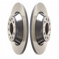 Set of 2 Brembo 302mm UV Coated Rear Disc Brake Rotors for Audi A6 Quattro