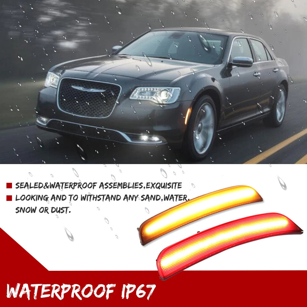 Set of 2 LED Side Fender Marker Lights for Chrysler 300 (2015–2023)