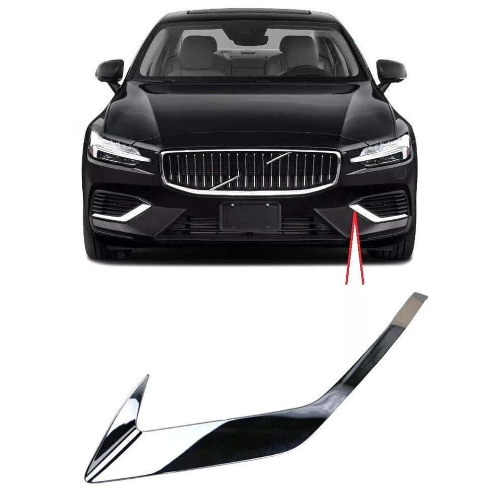 Set of 2 Front Bumper Fog Light Grille Covers for Volvo S60 (2020–2026)