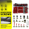 194pcs Red Aluminum Fairing Bolt Kit for Honda CB1000R CBR600RR (2008–2023)