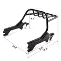2X Black Luggage Rack Mount for Harley Fat Boy FLFB FLFBS FXBR (2018–2026)