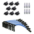 Set of 8 NGK Ignition Coil Wires & Iridium Spark Plugs for Express Savana 3500 (2003–2007)