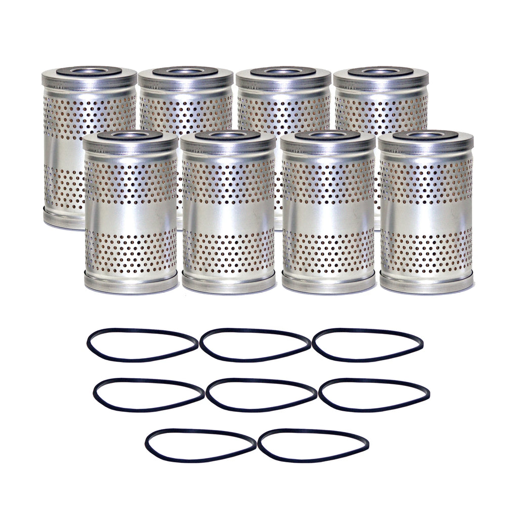 Set of 8 Engine Oil Filters for Chevrolet GMC Iso Studebaker (N/A)