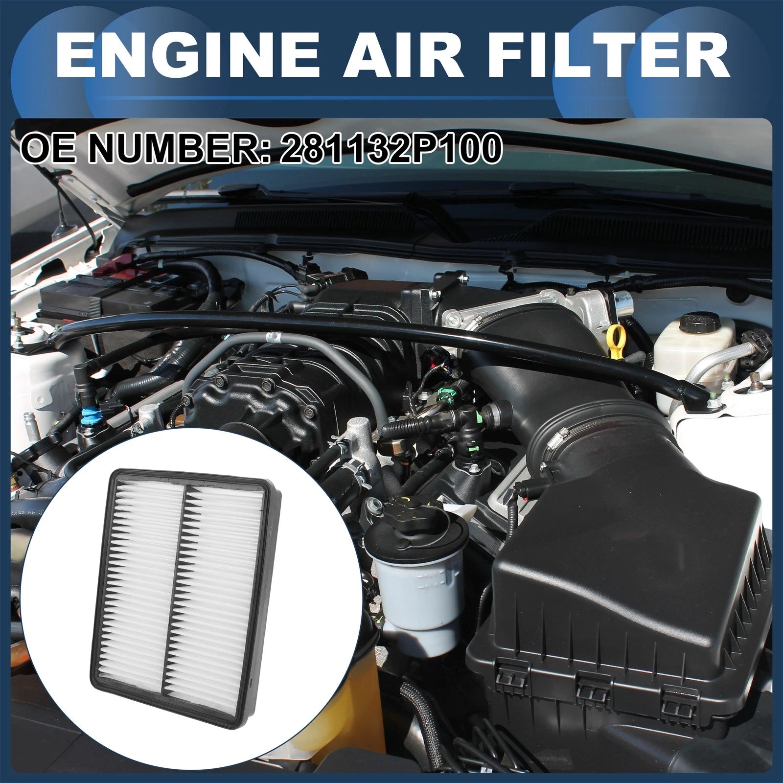 Car Engine Air Filter No. 281132P100 for Kia Optima (2012–2015)