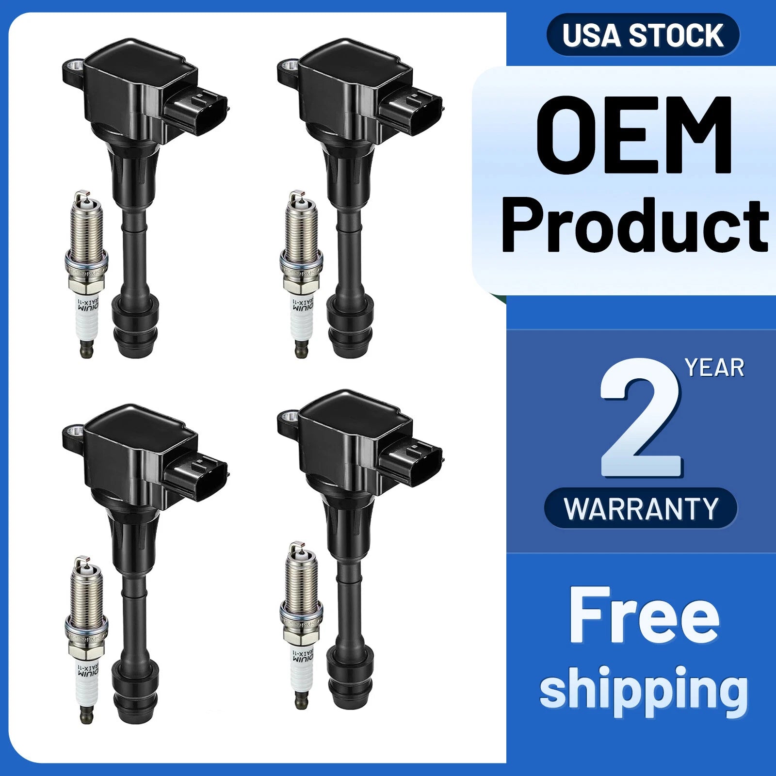Ignition Coil & Spark Plug for Nissan Altima 2.5L (2002–2006)