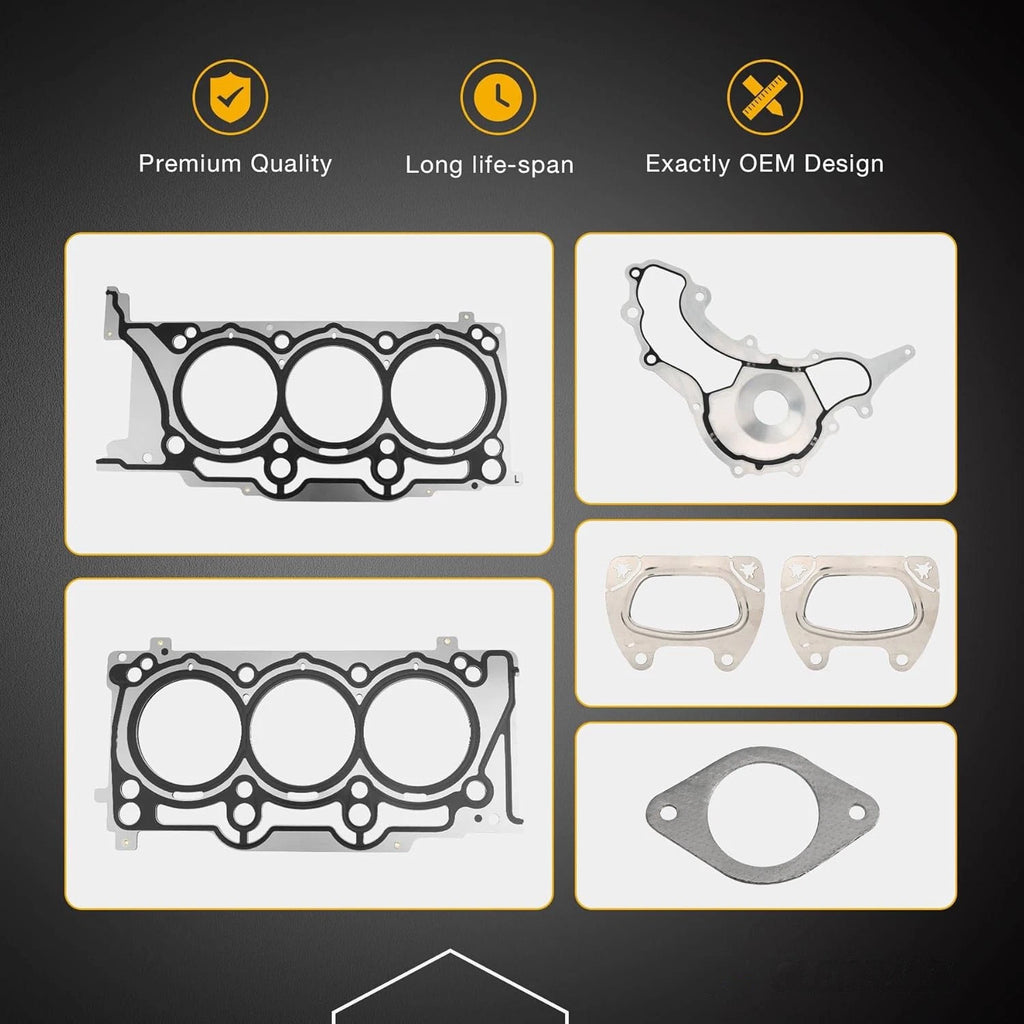 3.6L MLS Head Gasket Set w/ Bolts for Chrysler 200/300, Ram, Dodge, Jeep (2011–2016)