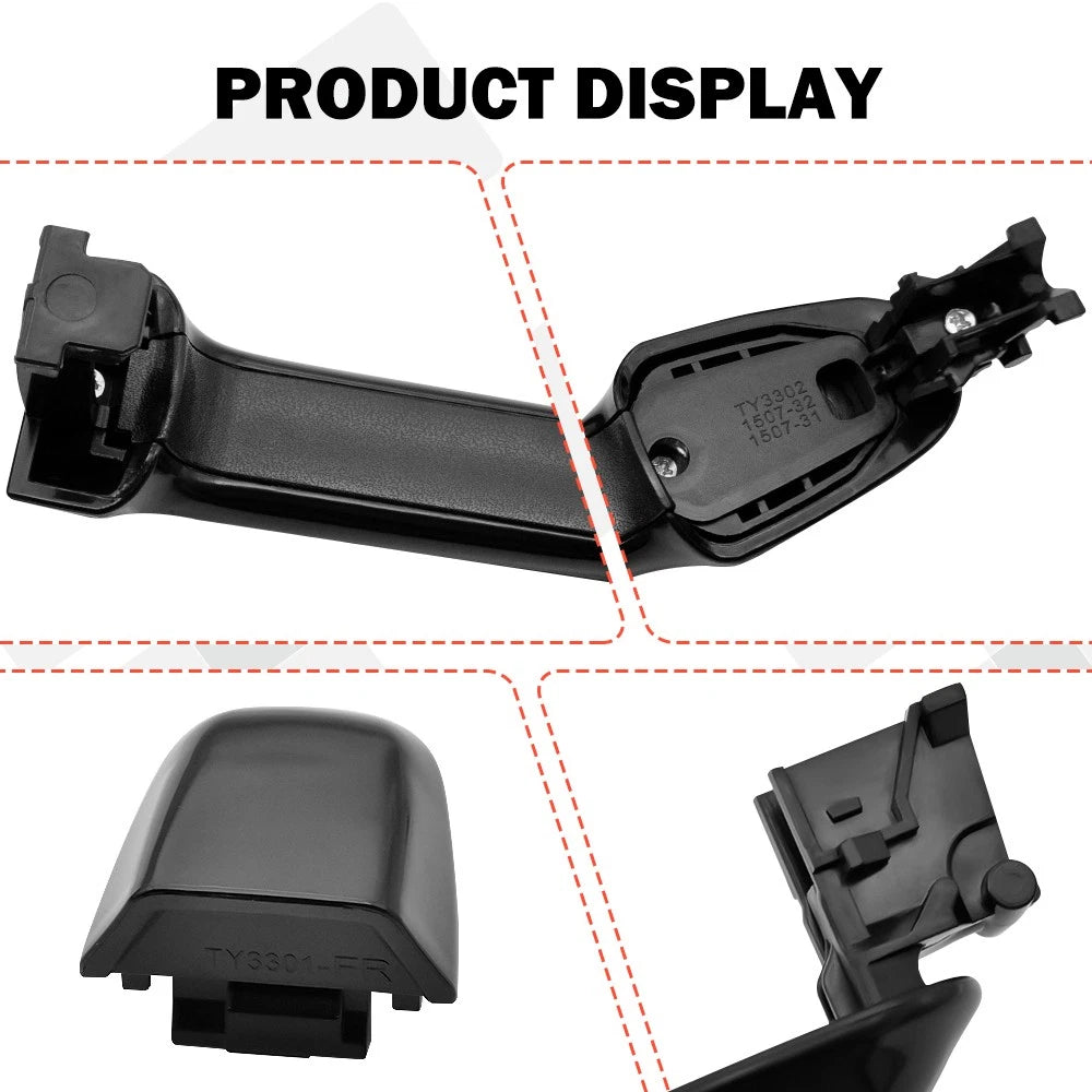 2X Outside Door Handle for Toyota Camry (2012–2017) - Black