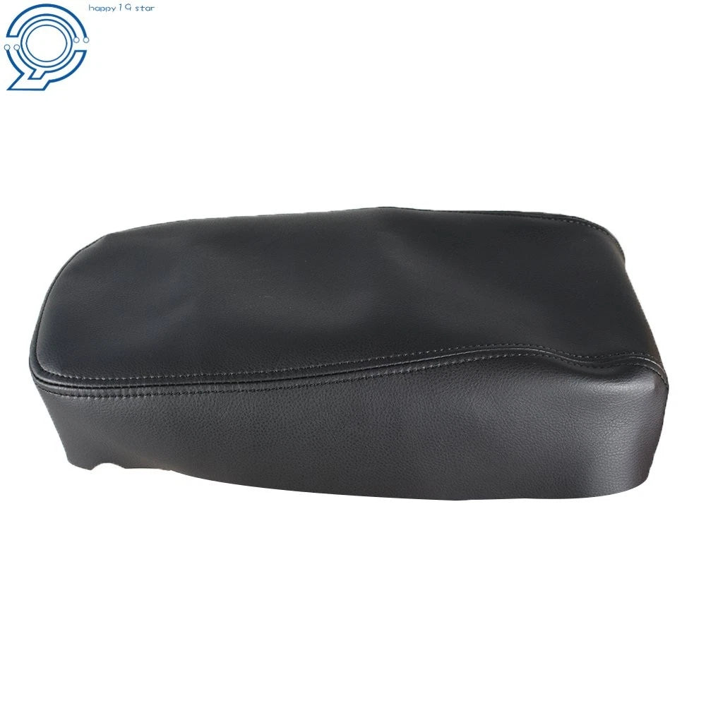 Leather Console Armrest Cover for Toyota Avalon (2013-2018) Black Stitch
