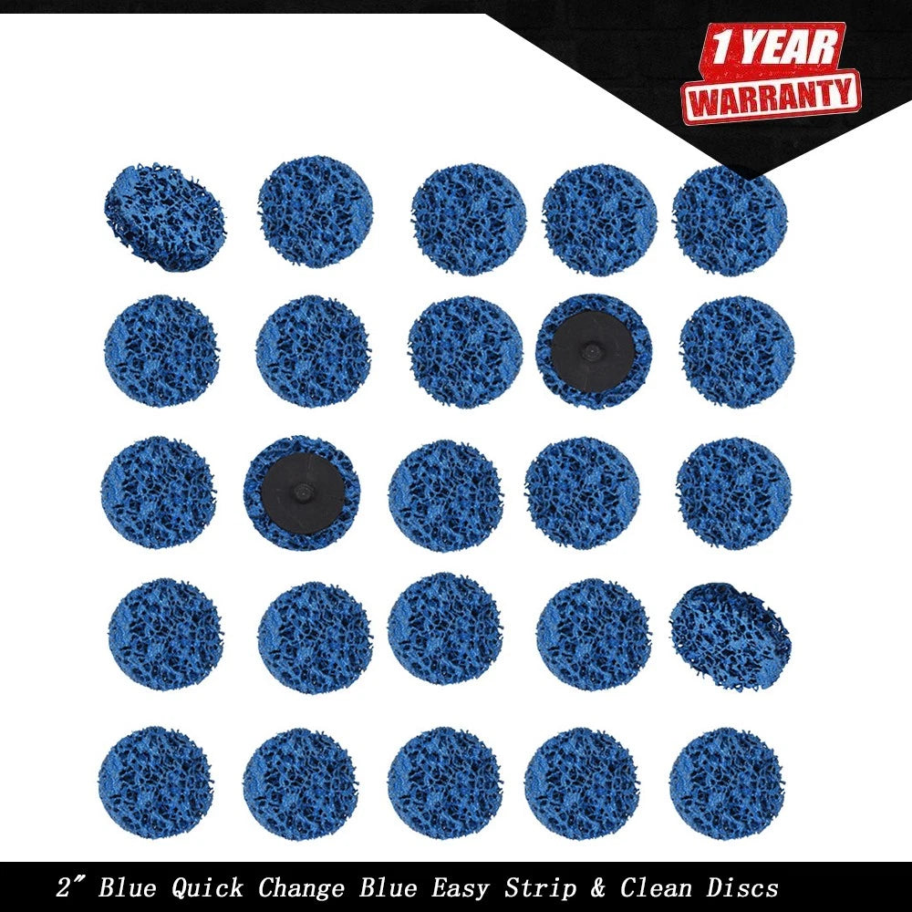50 Piece 2" Quick Change Strip and Clean Discs for Automotive Paint Rust