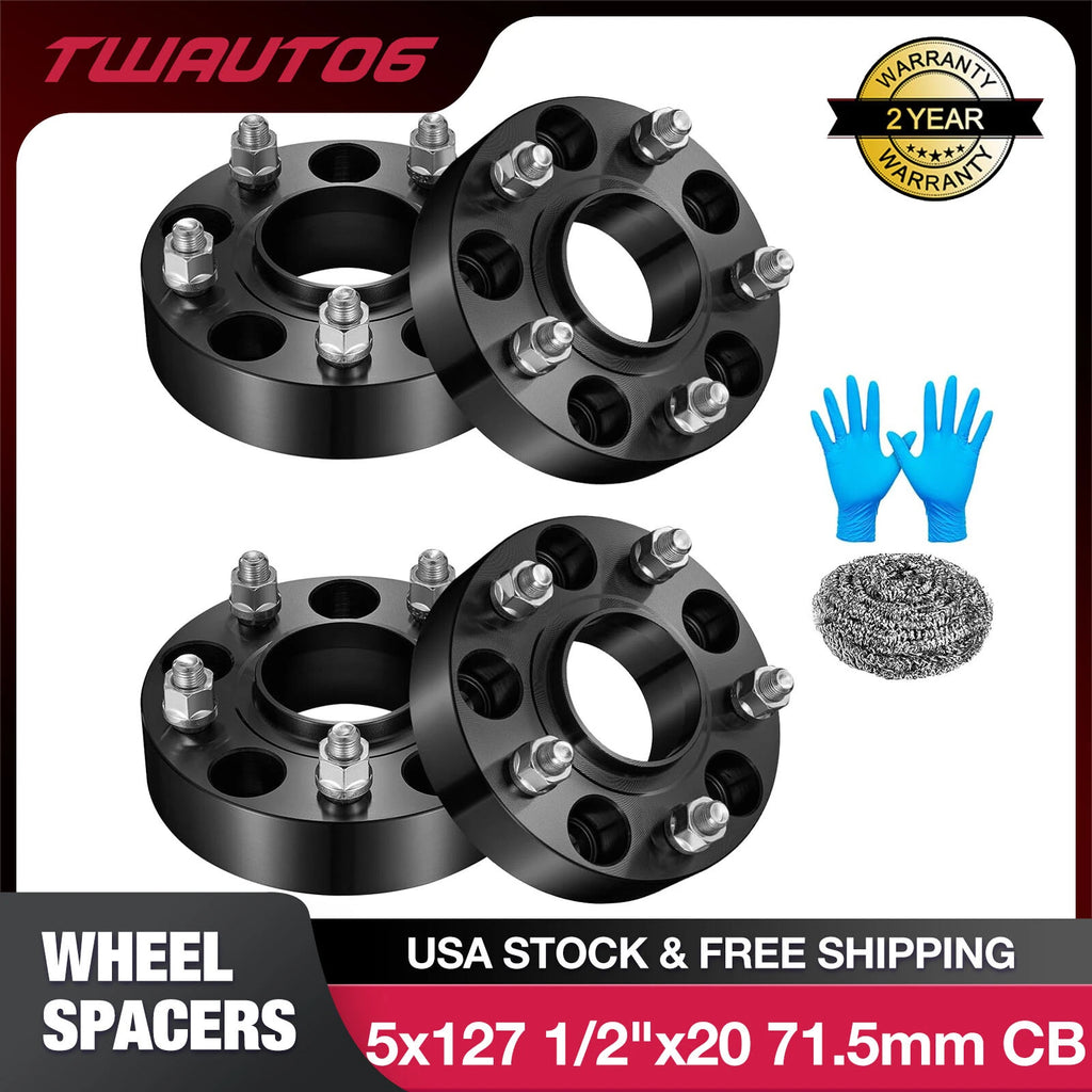 Hubcentric Wheel Spacers for Jeep Wrangler Grand Cherokee (2007–2018)