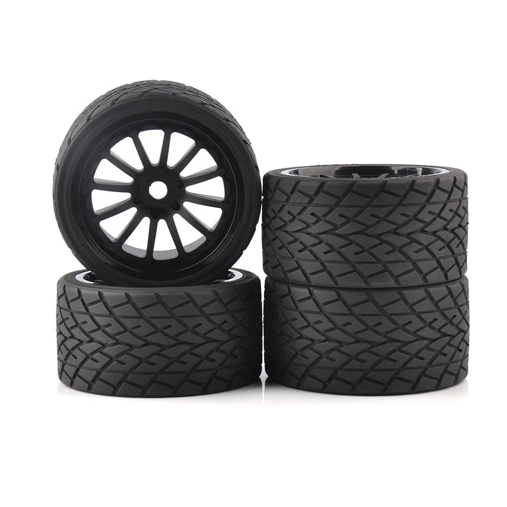 Set of 4 Onroad Wheels Tires for Arrma Nero Kraton Outcast (1/8)