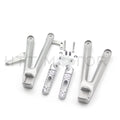 Set of 2 Rear Passenger Footrest Pegs Bracket for Honda CBR1000RR (2004–2007)