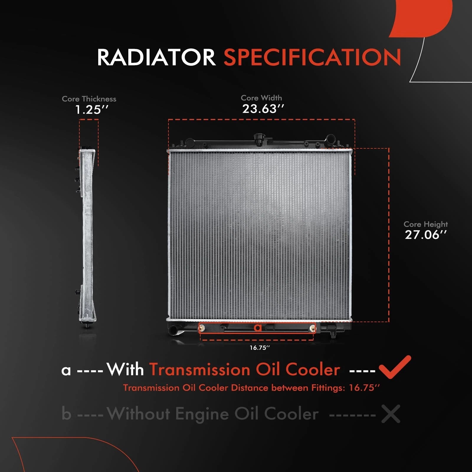 Radiator for Nissan Frontier Pathfinder Xterra (2005-2016)