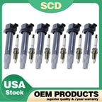 6x Ignition Coil + 6x Spark Plug for Chrysler Dodge Nitro Charger (2007–2011) UF502
