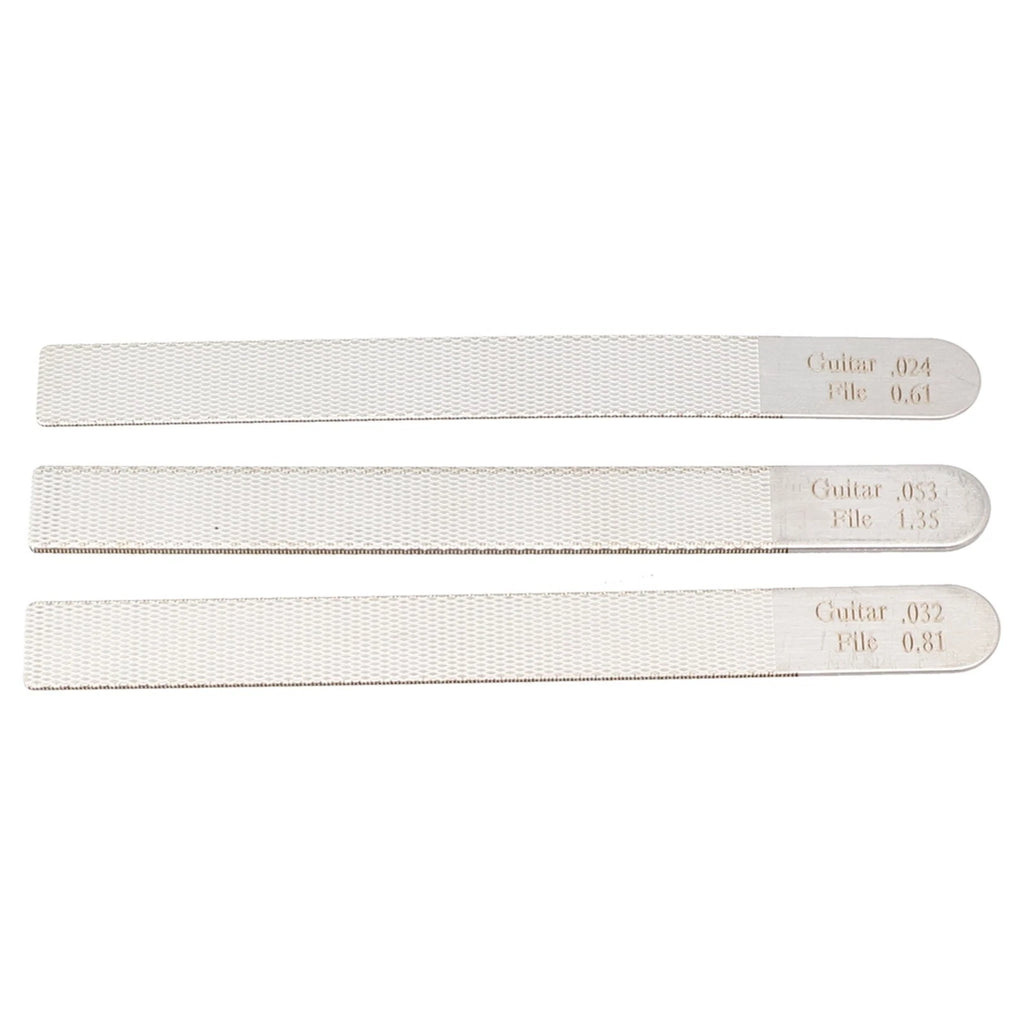 3X Steel Guitar Nut File Tool Kit for Luthier Fret Crowning Repair