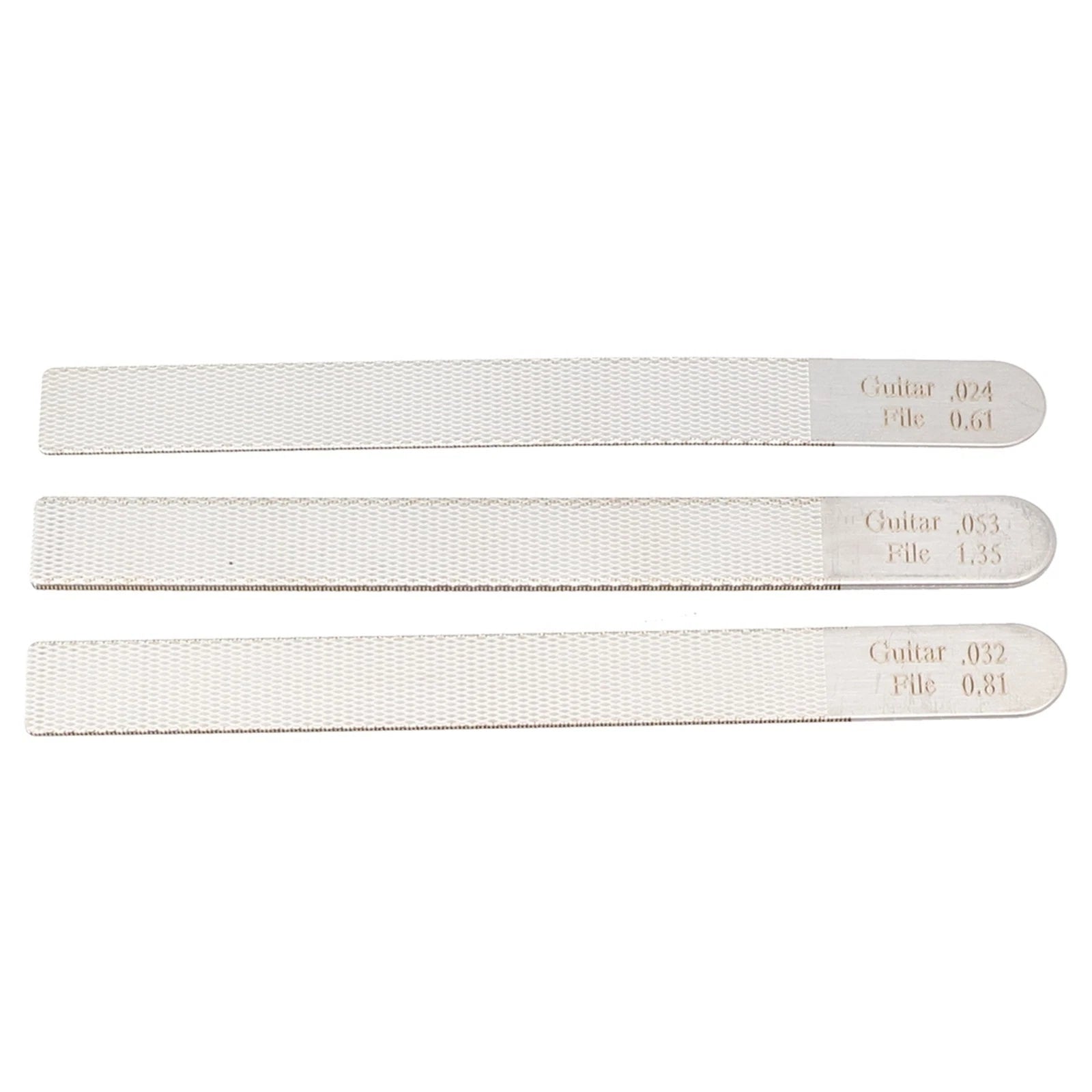 3X Steel Guitar Nut File Tool Kit for Luthier Fret Crowning Repair