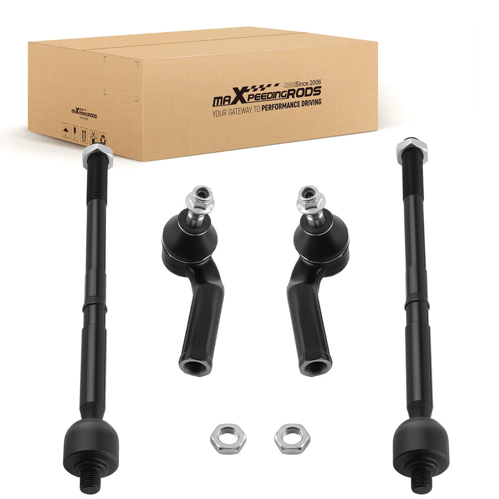4PC Front Tie Rod End Kit for Ford Focus, Escape, Transit Connect (2012–2018)