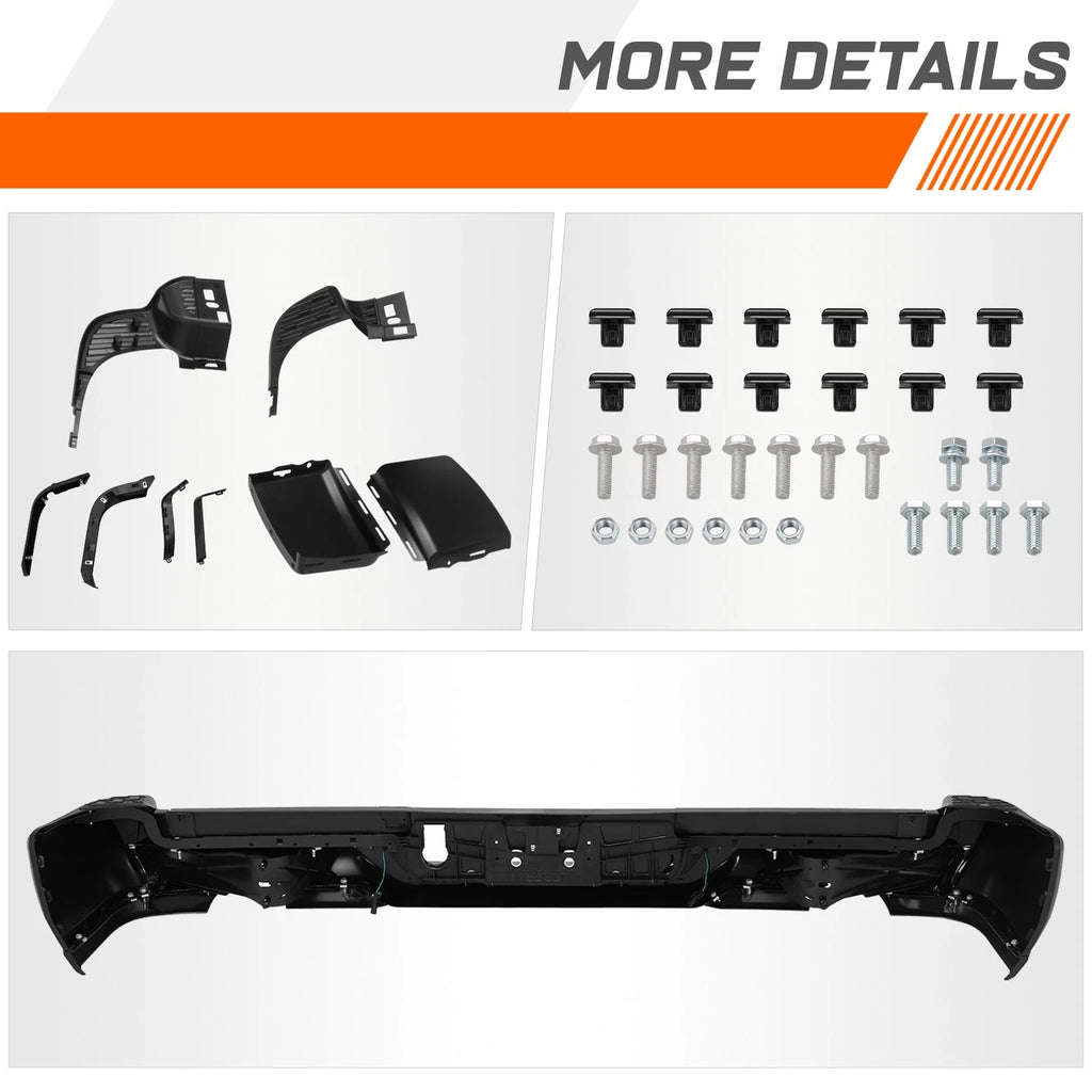 Chrome Housing Amber Corner Headlights for Ford Transit 150 250 350 (2015–2023)