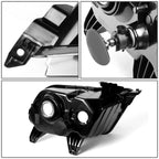 Chrome/Amber Signal Headlight Set for Ford Mustang (2010–2014)