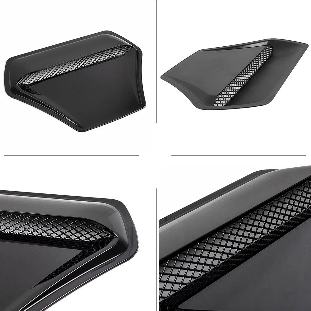 Universal Black Air Flow Intake Hood Scoop Vent Cover