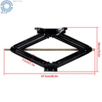 Set of 2 Stabilizer Leveling Scissor Jacks for RV Camper Trailer (24")