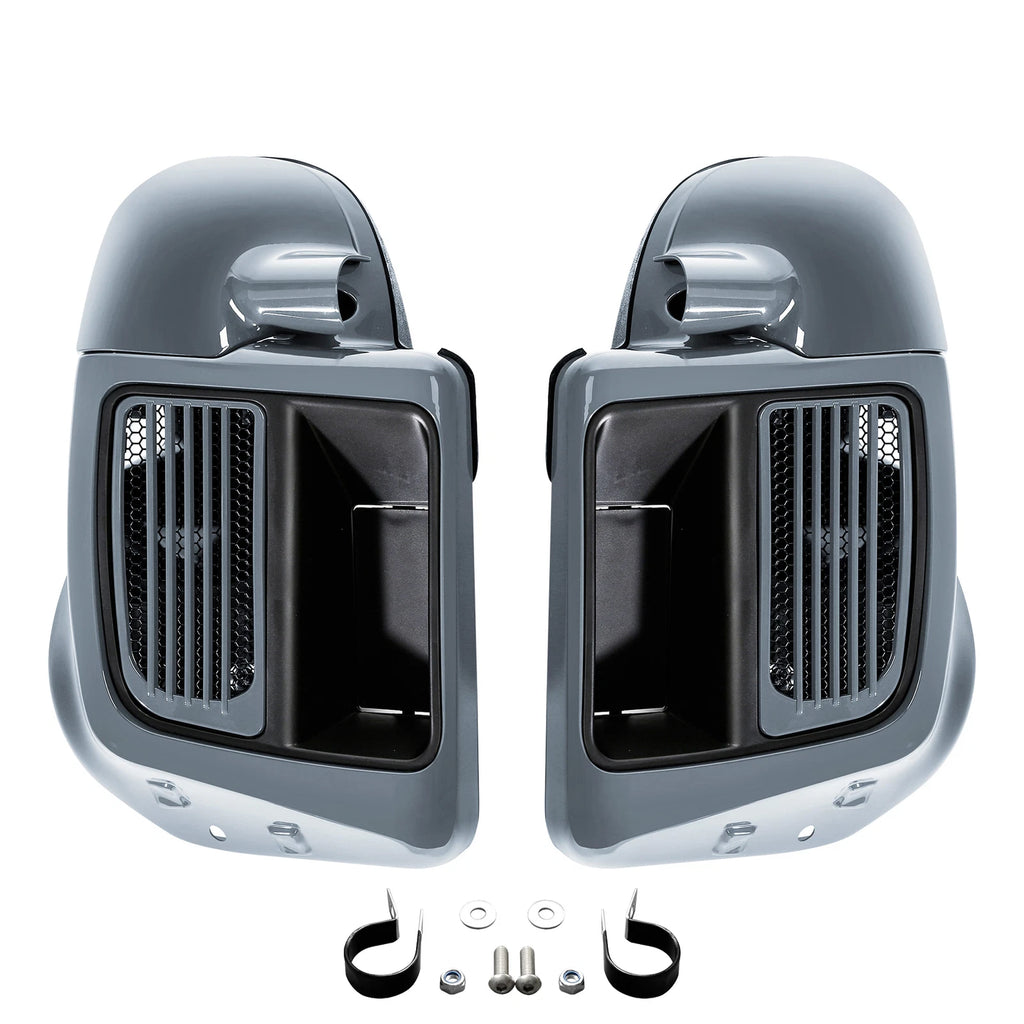 Lower Vented Fairings for Harley Road Glide King (2014–2025) Gunship Gray