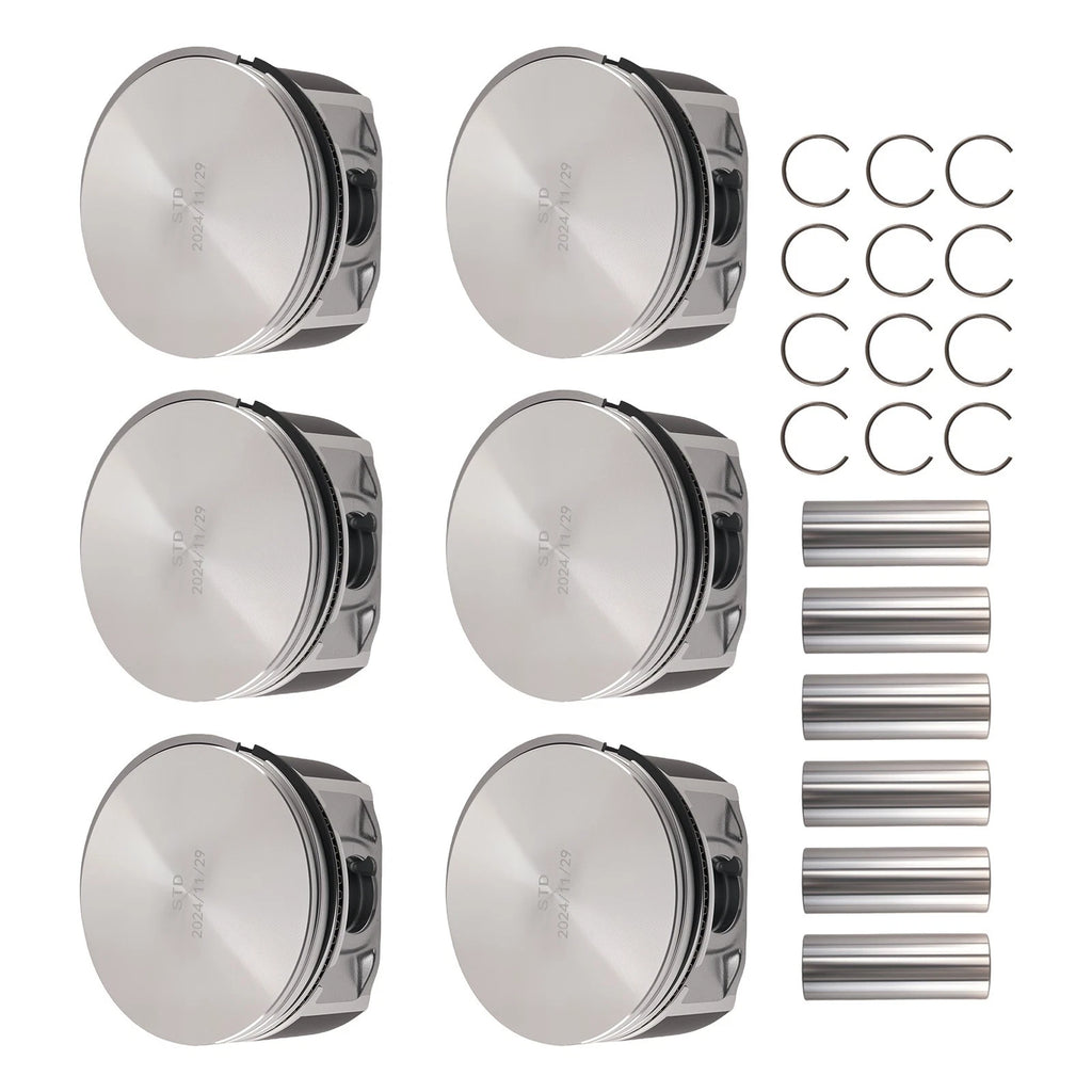 Engine Piston Set w/Rings for Chrysler Dodge 2.7L V6 (1998–2010) 5003427AA 86mm