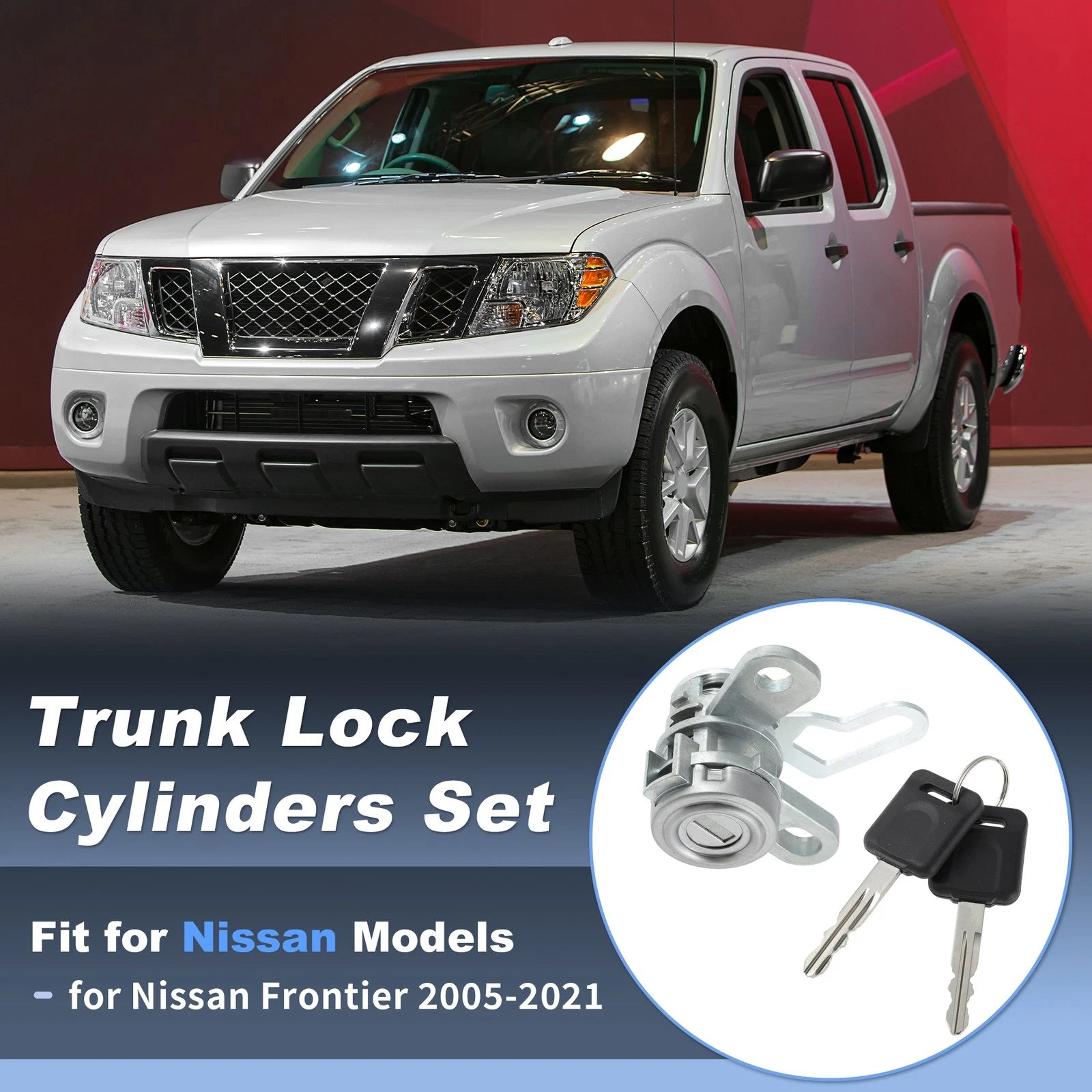 Tailgate Lock Cylinder with Keys Set for Nissan Frontier (2005–2021) No.K3477EA800