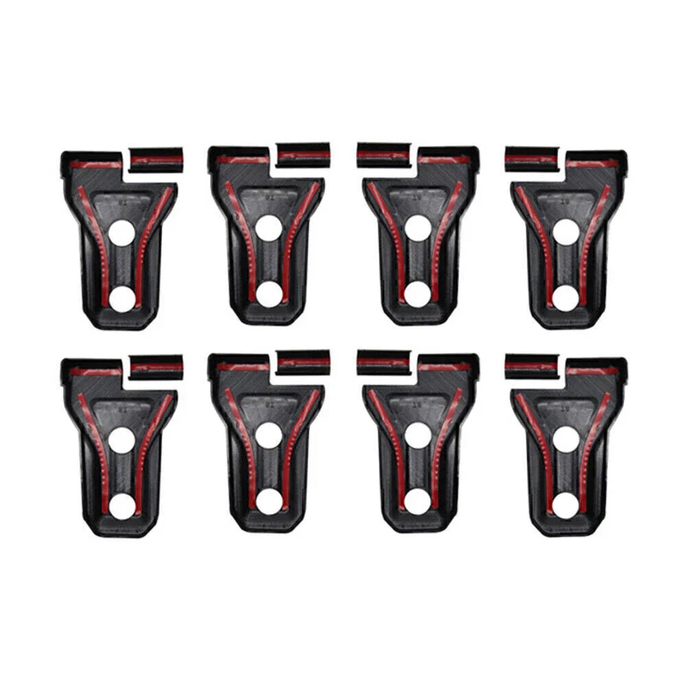 8pcs Black Door Hinge Covers for 2018+ Jeep Wrangler JL 2/4 Door Accessories