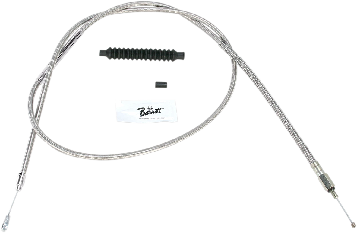 Barnett Stainless Steel Clutch Cable for Harley-Davidson (+12")