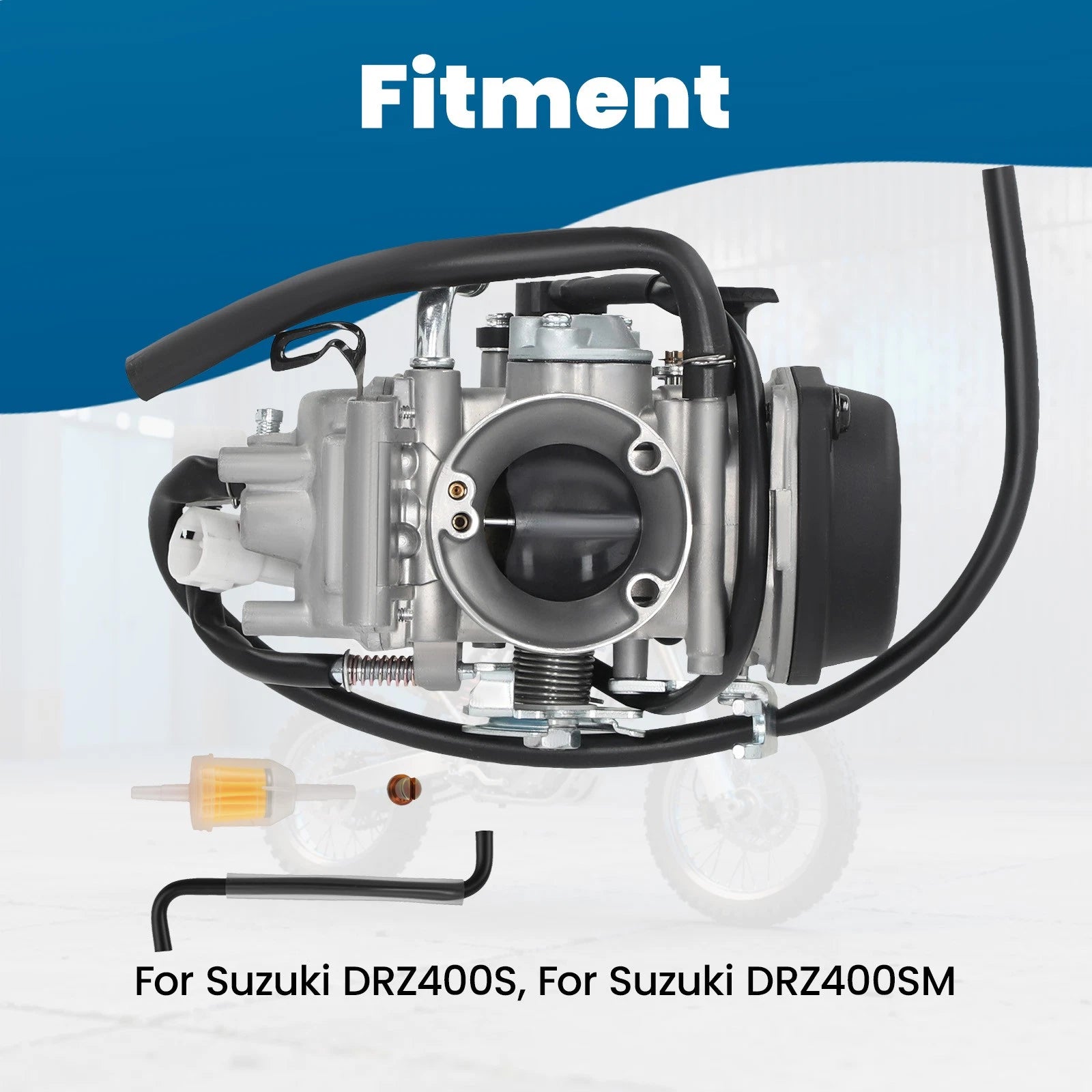 Carburetor for Suzuki DR-Z400, DR-Z400SM, DR-Z400S (2000–2023)