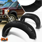 Set of 4 Pocket-Riveted Fender Flares for Ford F250/F350 SD (2011–2016)