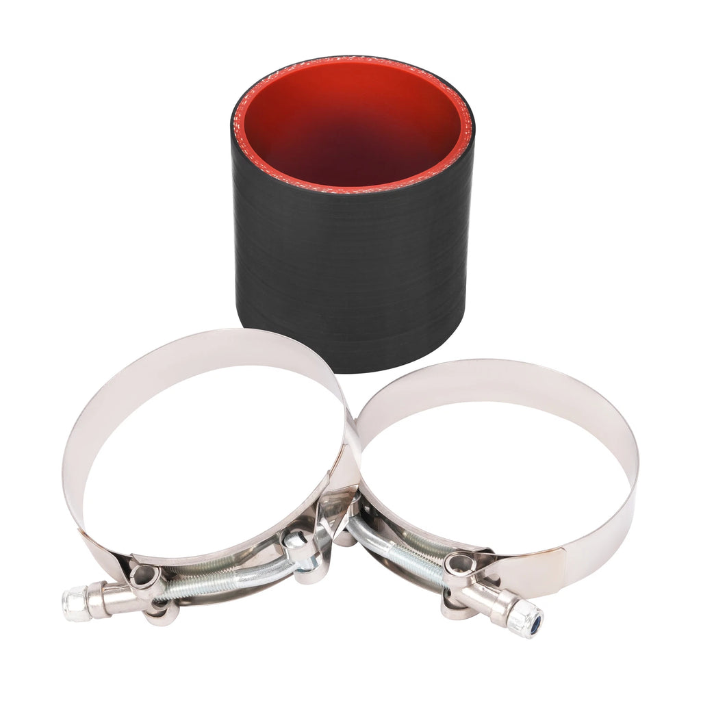 3 Inch Intercooler Straight Silicone Coupler Pipe + 2 T-Bolt Clamps