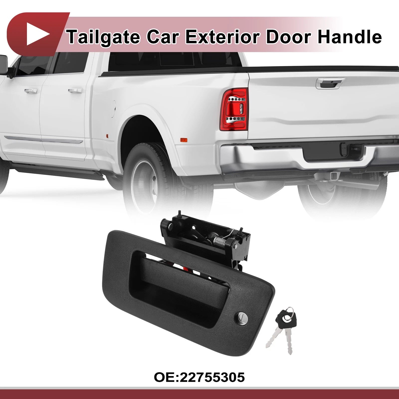 Tailgate Door Handle No. 22755305 for Chevrolet Silverado 1500 (2014–2019)